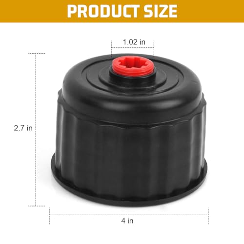 Image of Gas Jug Cap, Racing Fuels 3042 Replacement Jug Cap - 2 Pcs | for Most 5 Gallon Utility Fuel Jugs, Gas Cans, Fuel Tank Cap