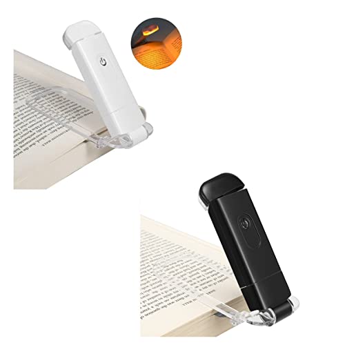 DEWENWILS Amber Book Reading Light, USB Rechargeable Book Light f...