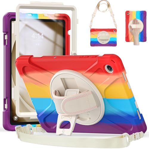 Funda Samsung Galaxy Tab A9 Plus SM-X210 resistente con protector pantalla y asa trasera
