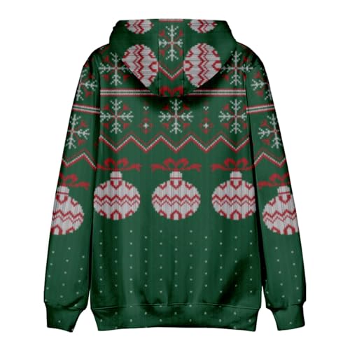 Mens Graphic Hoodies Christmas Elk Printed Hooded Flannel Warm Ugly Christmas Sweatshirt Oversized Unisex Winter Pullover 2 Mens Graphic Hoodies Christmas Elk Printed Hooded Flannel Warm Ugly Christmas Sweatshirt Oversized Unisex Winter Pullover - Image 3