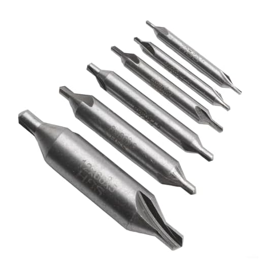 6-Piece HSS Center Drill Bits Set