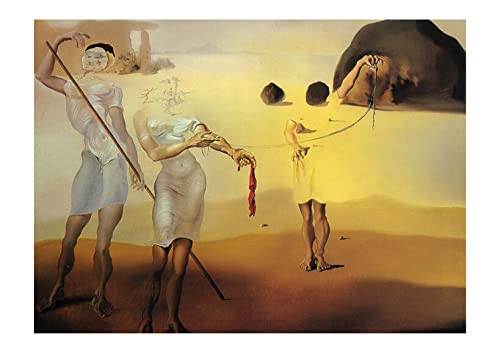 Impression d'art de Salvador Dali La plage enchantée très grand format rendu mat
