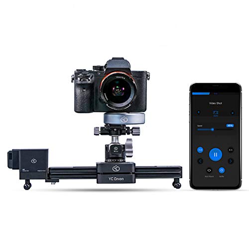 YC Onion 12 '' / 30cm Camera Slider Track Rail Gemotoriseerde APP-bediening, 3-4 of 5 Axis Video Slider Dolly Track Motion Rail Compatibel met DJI en Zhiyun Stabilizer