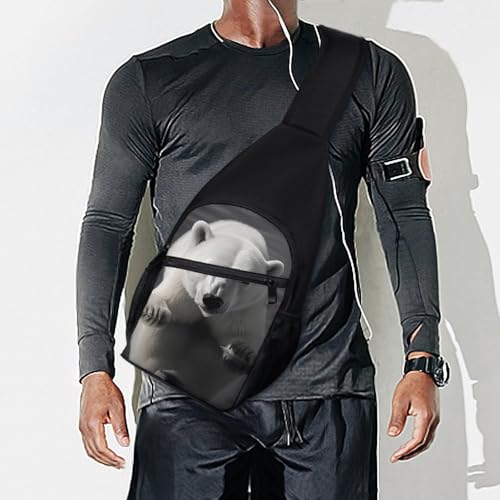 Mochila deportiva tipo bandolera blanco con dibujo animal miniatura 7