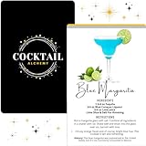Cocktail Recipe Flash Cards Set – 100+ Bartender Cards with Real Photos and Step-by-Step Instructions – Perfect for Home Bars, Mixologists, Mocktails, Margaritas, Recipe Lovers, DIY Cocktail Stations