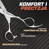 Fagaci Profesjonalne nożyczki do włosów z niezwykle ostrymi ostrzami, nożyczki do strzyżenia włosów ze stali 440C, trwałe, gładkie ruchy i precyzyjne cięcie, nożyczki fryzjerskie z elegancką osłoną