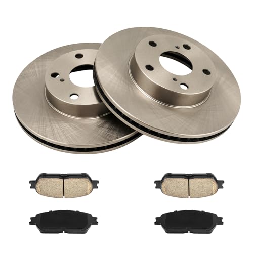 Torchbeam 31428+D906 Front Disc Brake Rotor and Ceramic Brake Pad Set Kit for 2005-2015 Toyota Tacoma, Brake Pads and Rotors Kit, 6pcs by Torchbeam - Image 5