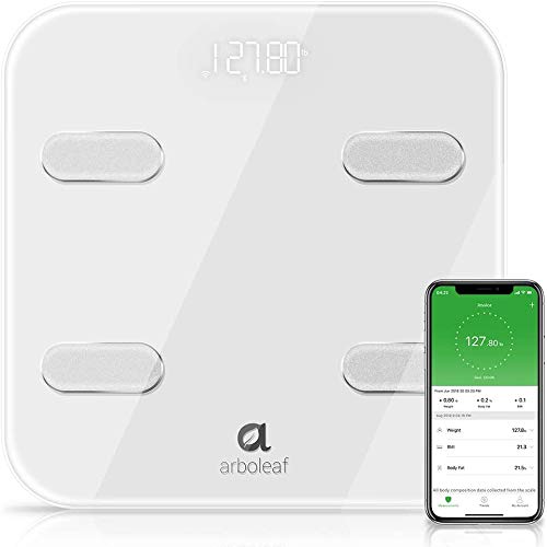 Arboleaf Smart Scale - Wi-Fi & Bluetooth Weight Scale, 14 Body Composition Monitor