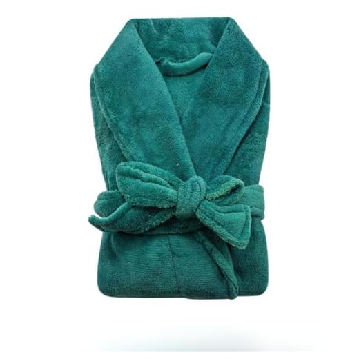 Roupão Microfibra Adulto Extra Macio Unissex - Verde - Único