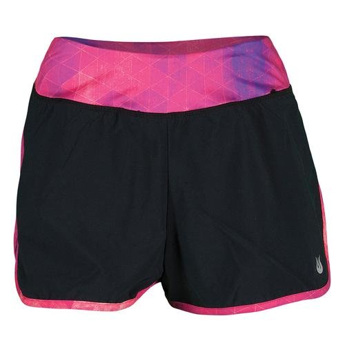 SOLFIRE Womens Peak Athletic Compression Shorts, Black, Small