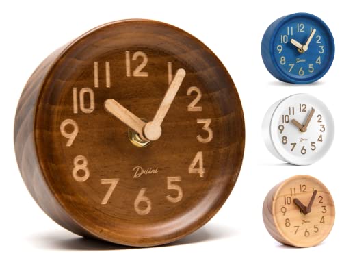 Precise Pine Wooden Desk Clock