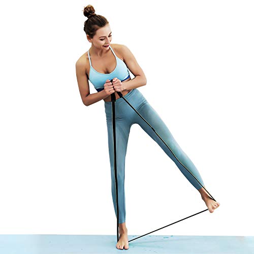 Andoer Conjunto de faixa de resistência de porta Faixa de treinamento de força Faixas elásticas de t