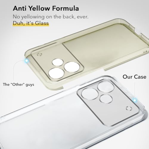 Image of Jkobi Lifetime Anti-Yellow Clear Back Cover Case for Realme P4 Pro (Sleek Hard Crystal | Shockproof and Camera Protection)