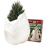 PROMORE Christmas Tree Disposal Bag, 3Mil Heavy Duty, Extra Large Plastic Trash and Storage Bags, Up to 9x6 FT Xmas Tree, Recycleable, Tear-Resistant & Odorless - (White Color)