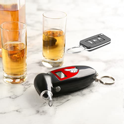 Greenwon Breathalyzer Keychain Digital Alcohol Tester Detector Breath Analyzer Audible Alert Portable With Lcd Display And Replacement Mouthpiece Personal Use Gd/Black #TOP5