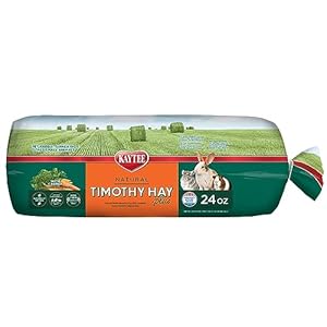 Kaytee Timothy Hay Plus Carrots for Pet Guinea Pigs, Rabbits & Other Small Animals, 24 oz