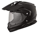 Fly Racing Trekker Helmet Matte Black/Grey, Small