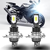 TJJTGBR For Yamaha YZF R1 1998-2003 YZF R6 1999-2002 Motorcycle LED Kit Bulbs, 1:1 Size 6000K H4 9003 HB2 LED Fog Light Bulbs, Plug and Play, Pack of 2
