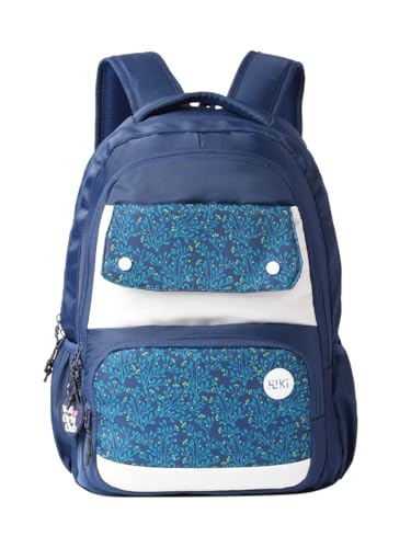 Image of Wildcraft Wiki 28 Backpack For Boys & Girls | 18 Inch- 28 Ltr and Two Compartments with Padded Shoulders, Bottle Holder, Key Chain | Best for Books,Stationery,Lunch Box & Essentials