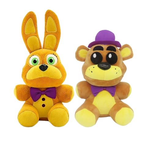 yanautoy Security Breach Bonnie Doll Plushies Nightmare Freddy Stuffed Animal Doll Gift for Boys Girls Fans Birthday Gift (new)