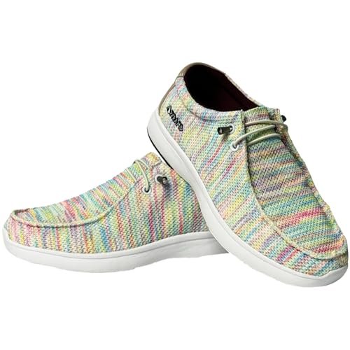 Pyramid Women’s Path Lite “Hey Bro” Slip-On Knit Bowling Shoes - Lightweight Seamless Design, Athletic Fit, Breathable Knit Upper, Universal Slide Soles4