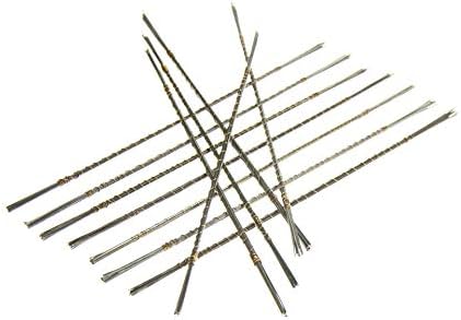 SE 144-Piece Jeweler's Piercing Saw Blade Set - Precision Steel Blades in Various Sizes for Detailed Work, Fits 6-Inch Saw Frame, Ideal for Craftsmen, Hobbyists, and Jewelers