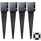 Fence Post Anchor Ground Spike, Post Support 24 inch x 3.5 x 3.5