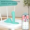 Qhysin Butterfly Vibration für Frauen Klitoris Stimulator Auflegevibrator mit APP Fernbedienung Sitzen und Reiten G Punkt Dildo Vibrator mit 9+9 Vibrations Anal Vibratoren Sexspielzeug für Paare – Bild 4