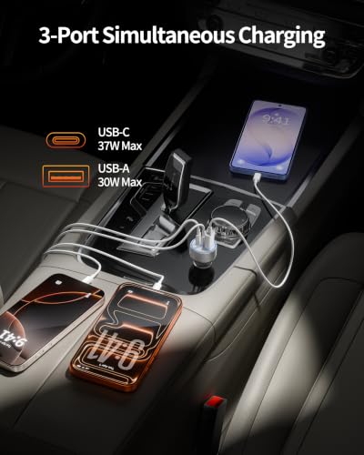 WODENTA 67W USB C Car Charger