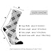 SyXIOP Gray Plaid Checkered Fashion womens crew sock running casual wicking mens tube socks (2-Pair)
