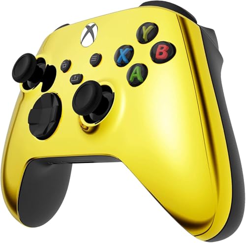 Image of Custom Controllerzz Wireless Controller for Microsoft Xbox Series X /S & Xbox One - Custom Soft Touch Feel - Custom Xbox Series X /S Controller (X /S Gold)