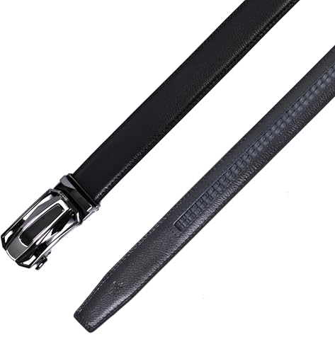 Image of WildHorn Men's Genuine Leather Belt for Men| Premium Auto-Lock Buckle | Adjustable up to 48 inch | Formal & Casual Wear | Micro-Adjust Fit | Stylish Gift Box Included