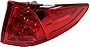 Evan-Fischer Tail Light Assembly Compatible with 2018-2019 Honda Odyssey Red Lens Passenger Side Outer
