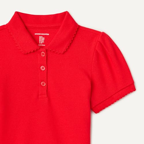 Image of Amazon Essentials Girls and Toddlers' Uniform Pique Polo Shirt