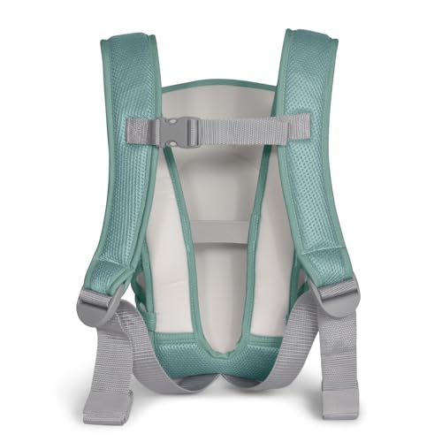 KikkaBoo Mochila Portabebes Ergonomica MYRA, Portabebe y Porteo Bebe, Marsupio Bebe, Correas Anchas y Ajustables, Manos Libres, 3 Posiciones, hasta 9 kg, Ligera y de Malla Transpirable, Menta - imagen 3