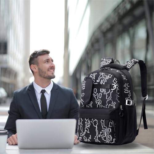 Image of Tinytot 30 Litre, Stylish & Trendy Water Resistant Hi Storage School Collage Travel Laptop Backpack Bag for Boys, Girls, Mens & Womens, 20 Inches (Black)