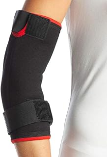 ArmoLine Tennis Elbow Support Brace Gym Epicondylitis Strap Pain Wrap Sleeve Arthritis Sport Arm Guard Golfers Epi Bandage Neoprene Adjustable (S, Right Arm)