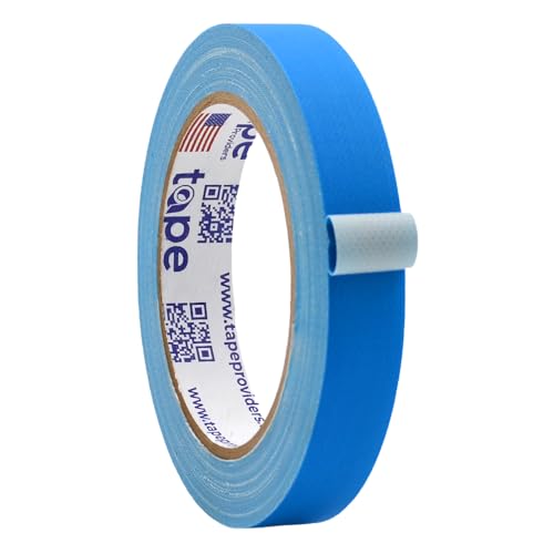 Image of WOD GTC12 Gaffer Tape, Light Blue Low Gloss Finish Film, 3 /4 inch x 60 ft. (Pack of 64) Residue Free, Non Reflective Cloth Fabric, Secure Cords, Water Resistant, Photography, Filming Backdrop