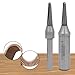 1/2inch & 1/4inch TCT Router Bits, V Groove CNC Milling Cutter For Woodworking, Wood Bending, Plywood Cutting, Smooth Grooving, Rounded Bottom Router Bit, Furniture Panel Groover(1/4inch+1/2inch)