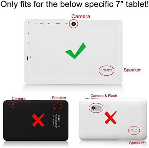 Fintie Case for Dragon Touch Y88X Pro 7 inch Tablet, Slim Fit Folio Premium PU Leather Stand Cover Also for TOPELOTEK 7, iRULU X37 and More 7 Inch Tablet with Same Design, Black