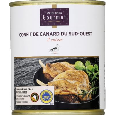 Monoprix Gourmet Confit de canard du Sud Ouest - La boite de 2 cuisses, 800g