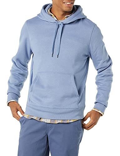 Amazon Essentials Men's Hooded Fleece Sweatshirt, Denim Blue, Medium
