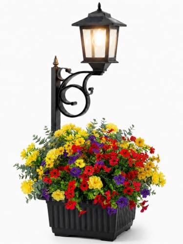 PASAMIC 2 in 1 Outdoor Flower Pots for Real...