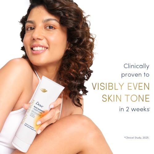 Image of Dove Niacinamide + Even Tone Body Serum | Clinically Proven Body Lotion for Pigmentation and Uneven Skin Tone | 72H Moisture | With Niacinamide & Vitamin C | 240ml