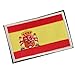 Badge de drapeau de l'Espagne faite main Badge brodé Espagne Patch Couture Spanish Drapeau National Bord Badge Badge Vêtements Décor Jardin Drapeau de la décoration de jardin