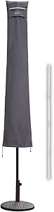 Wasserdichte Schutzh&uuml;lle Von Sekey Sekey Sonnenschirm-Schutzh&uuml;lle &ndash; Wasserdichte Abdeckhaube In Dunkelgrau, F&uuml;r Schirme Bis 260 Cm Regenschirm H&uuml;lle