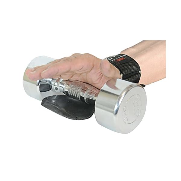 Cobra Grips Weight Lifting Gloves with Adjustable Neoprene Padded Wrist Wraps - Heavy Duty Alternative to Power Lifting Hooks for Deadlifts - Image 4