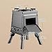 Portable Wood Stove Portable, Tent Stoves Wood Burning, All Carbon Steel, Plate Thickness 1.2mm, Sauna Stove for Barbecue Boiling Waterss Cooking
