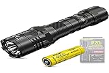 ► LINTERNA POLICIAL TACTICA CON FUNDA NTH20! Una linterna militar, policial, o una de airsoft debe tener: una operación con una sola mano, modo STROBE LISTO, una viga de larga distancia, una construcción de bisel realmente dura, para que pueda usarla como arma, una funda de extracción rápida y una buena bateria + autonomia. Además, es resistente al agua y polvo IP68. Estas son las razones por las que debe elegir nuestra linterna recargable Nitecore P20 i como su linterna policial