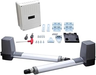 Automatic Sliding Gate Opener Intelligent Remote Control Automatic Swing Gate Opener Motor Kit for Double Door Swing Door Electric Access Control System Pure Copper Motor, Durable and Reliable